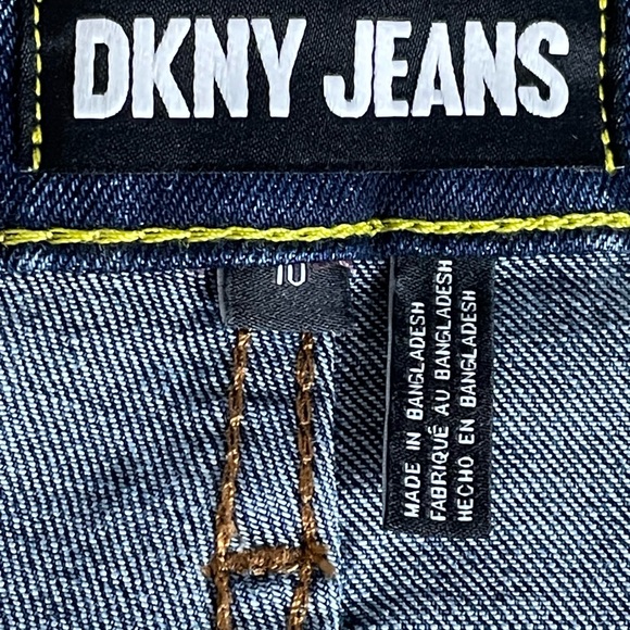 DKNY Jeans Women’s Denim Jean Blue Mini Skirt Size 10 - Picture 11 of 12